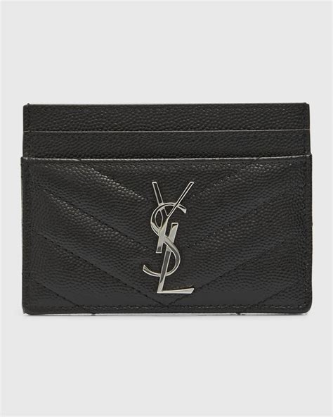 ysl monogram card case star|Saint Laurent YSL Monogram Card Case in Grained Leather.